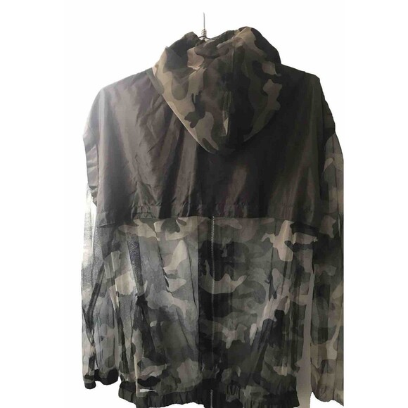 Shinestar Women’s Camo Print Mesh Army Hooded Jacket Size M - Picture 3 of 9